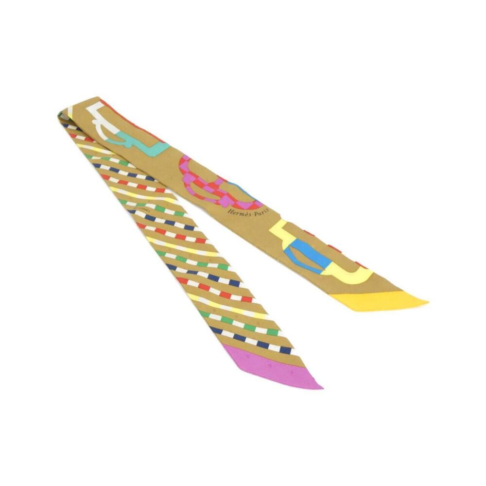 Hermes BOUCLERIE MODERNE Twilly Plumety 063351S Scarf Muffler